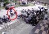 Viral ,,, Pencuri Motor Depan Hotel Royal Bangko Terekam CCTV
