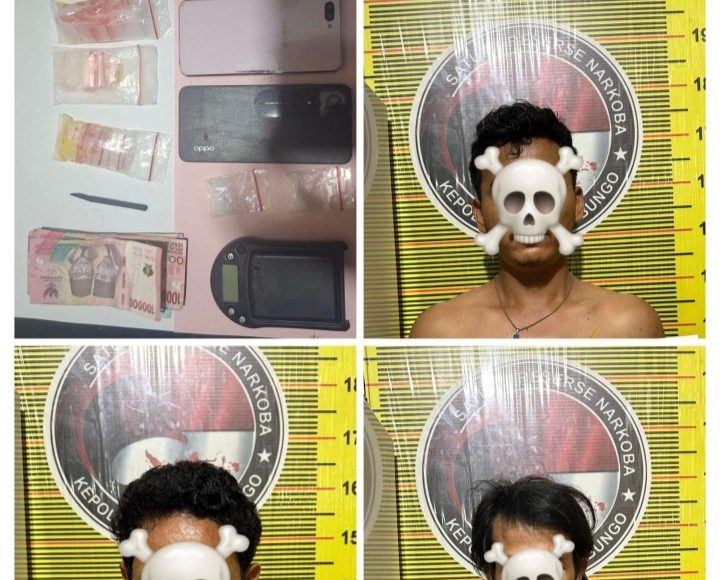 Tiga Terduga Pelaku Narkotika Diamankan, Polisi Sita Sabu 4,45 Gram di Bungo
